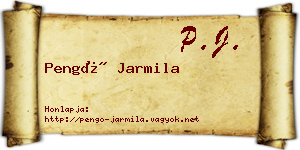 Pengő Jarmila névjegykártya